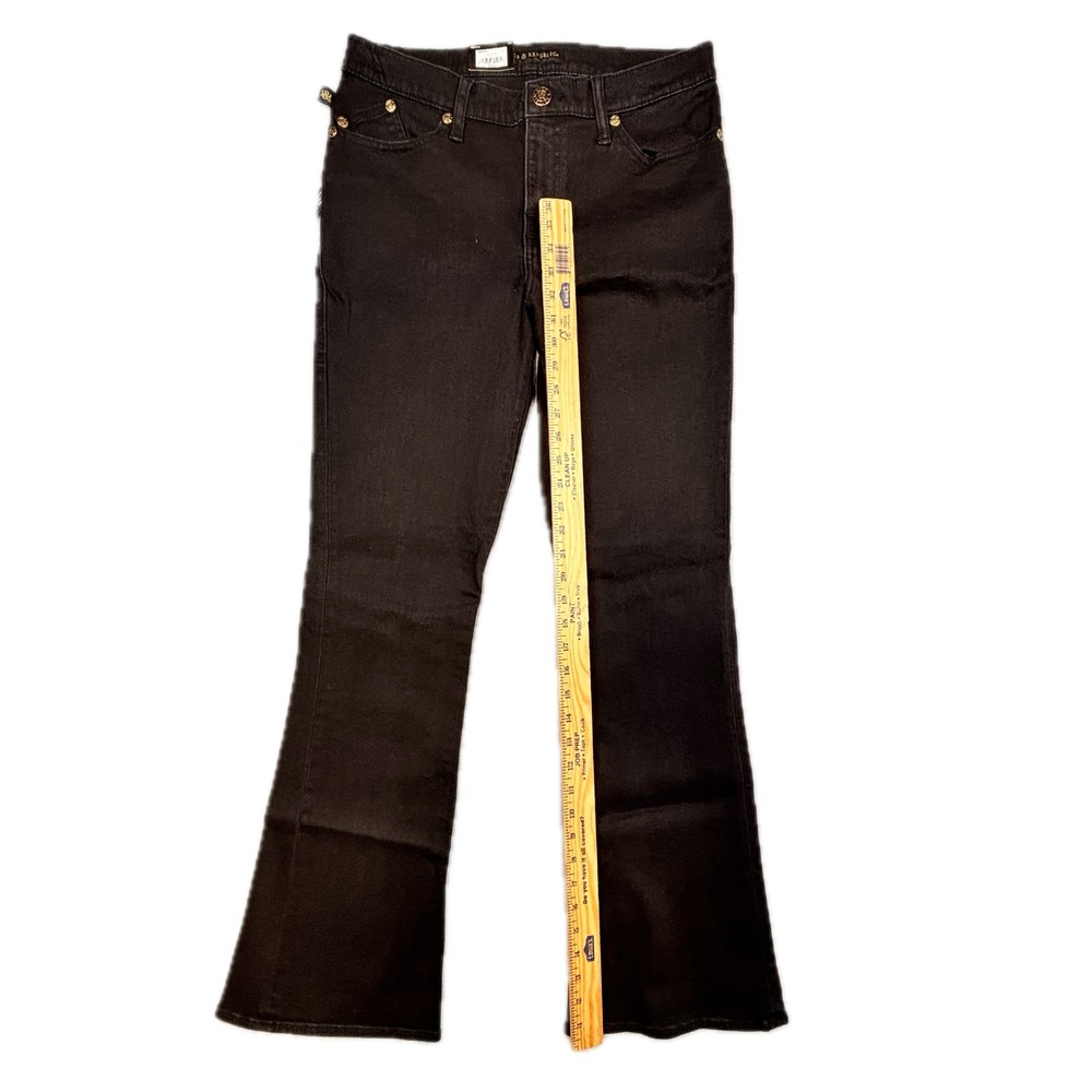Rock & Republic Kendra Curvy Bootcut Jeans Black Mid Rise Womens 14M R011781 NWT - Picture 2 of 11